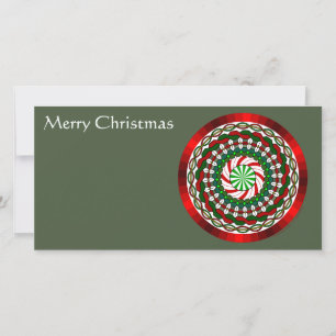 Les couleurs de la carte photo de Noël