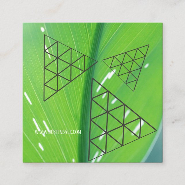 Les couleurs de la Terre des Cartes de visite Carr (Devant)