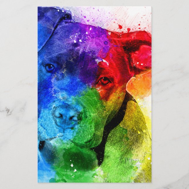 Les couleurs de l'Amour sont un Pitbull (Devant)