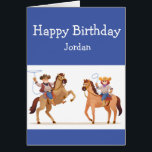 Les cow-girls de Loves Cowboys<br><div class="desc">Wish an awesome boy or girl who loves cowgirls ou western horse riding, a Happy Birthday</div>