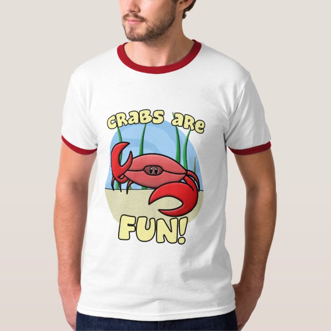 Les crabes sont T-shirt de sonnerie d'amusement (Devant)