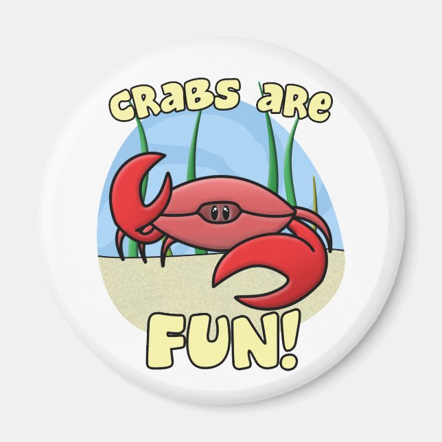 Les crabes sont un aimant amusant (Devant)