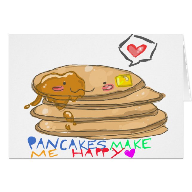 les crêpes me font la carte heureuse (Devant horizontal)