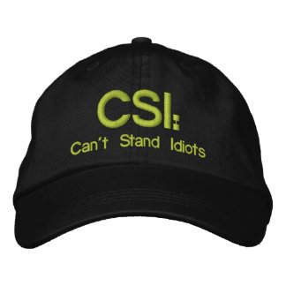 Les CSI Casquettes brodés : ne peuvent pas résiste