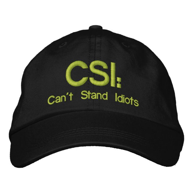 Les CSI Casquettes brodés : ne peuvent pas résiste (Devant)