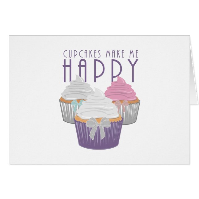 Les Cupcakes Me Rendent Heureux (Devant horizontal)