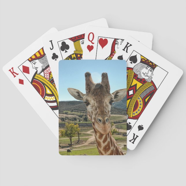 Les Curieuses Cartes De Jeu De La Giraffe (dos)