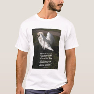 Les Cygnes De Poème T-shirt Sont Majestueux Par La