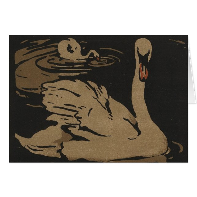 Les cygnes et leurs réflexions (Devant horizontal)