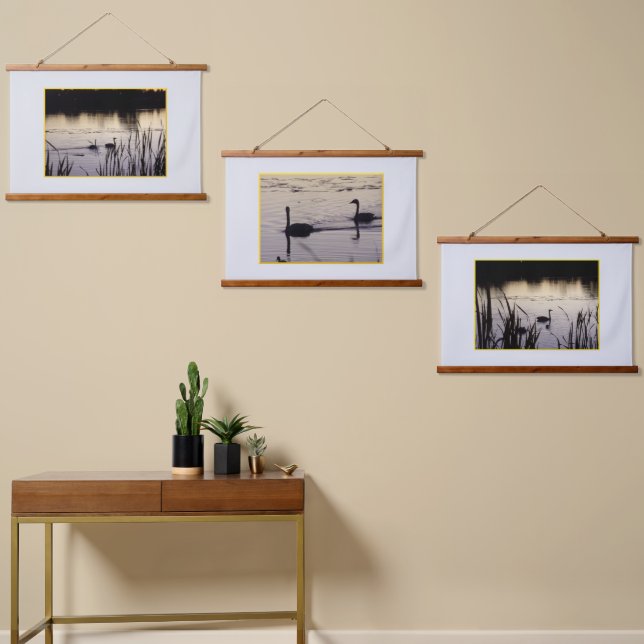 Les cygnes trompettes dans les tapisseries coupées (Asymétrique)