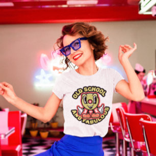 LES DAMES DE L'ANCIENNE ÉCOLE RETRO T-SHIRTS D'ANN