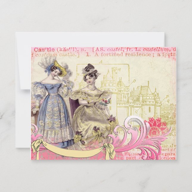 Les dames du château Collage Art (Devant)