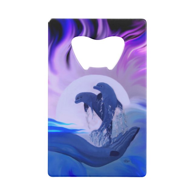 Les dauphins au clair de lune (Devant)