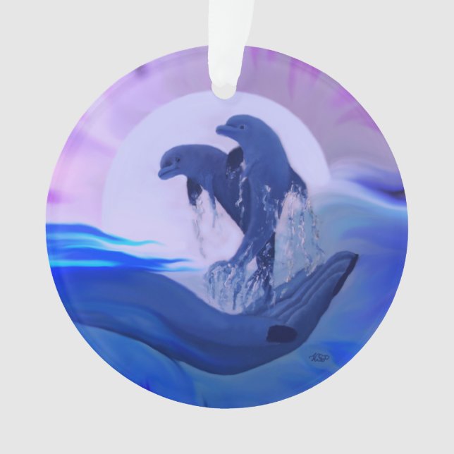 Les dauphins au clair de lune (devant)
