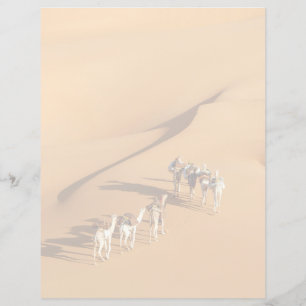 Les déserts Marche touareg avec chameaux