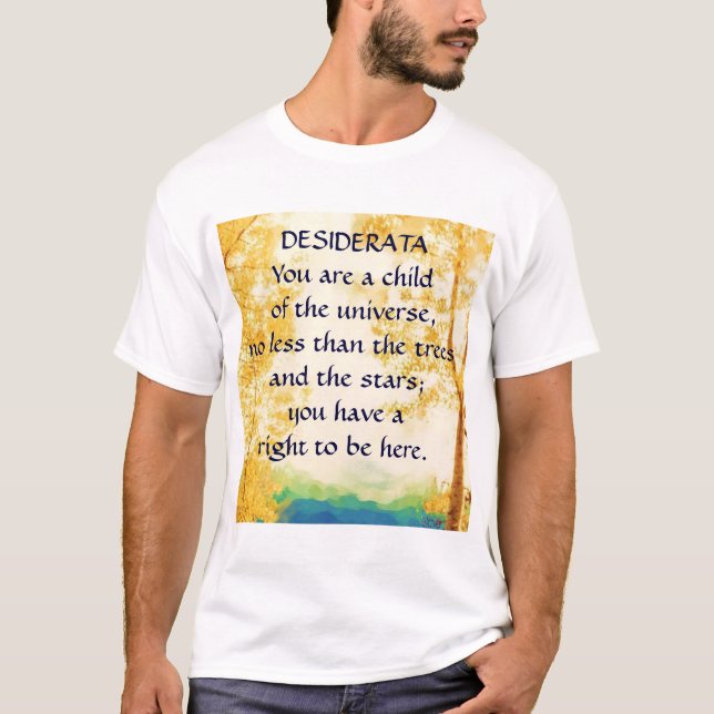 Les DESIDERATA se sont fanés T-shirt de trembles (Devant)