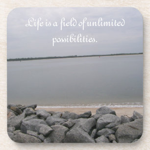 Les Dessous de verre de plage tranquilles