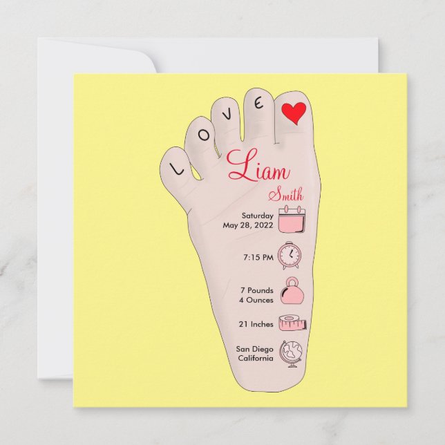 Les détails de Birth Stats (Devant)