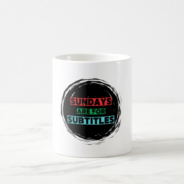 Les dimanches sont pour les sous-titres Café Mug (Centre)