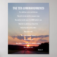 Les dix commandements - Poster du coucher du solei