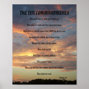 Les Dix Commandements - Poster Pine Moon