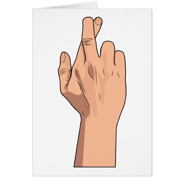 Les doigts ont croisé des signes et des gestes de (Devant)