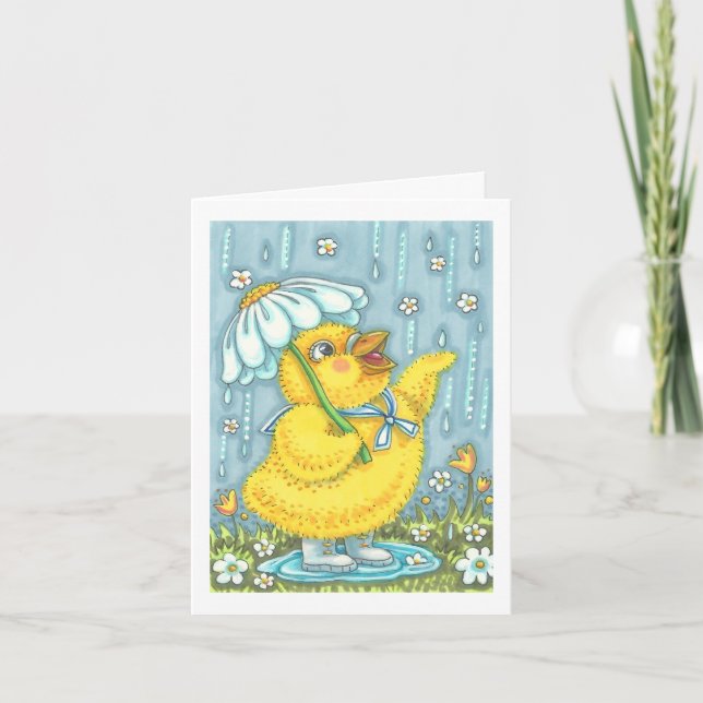 LES DOUCHES D'AVRIL APPORTENT MAI FLEURS CARTE DE  (Devant)