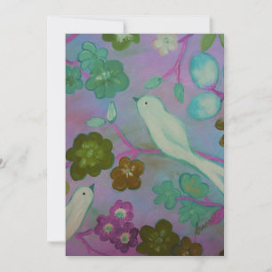 Les Doves paisibles Bar Les Invitations Bat mitzva