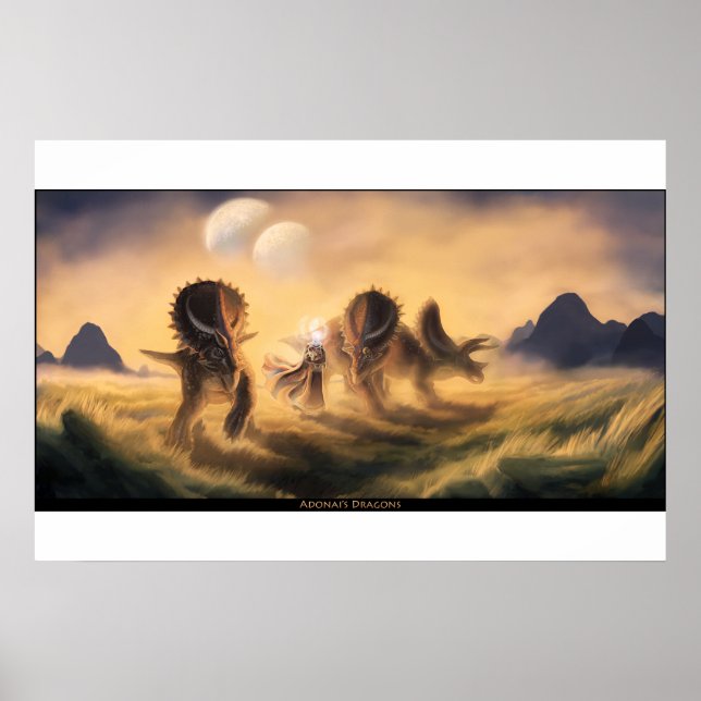 Les Dragons d'Adonai - Affiche de la Bible (Devant)