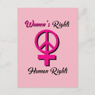 Les droits des femmes sont une carte postale des d