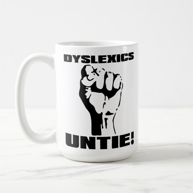 Les dyslexiques délient la tasse drôle (Gauche)
