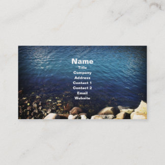 Les eaux bord, modèle de carte de visite