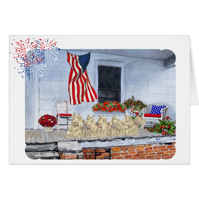 Les écossais patriotiques à roue attendent la gran (Devant horizontal)