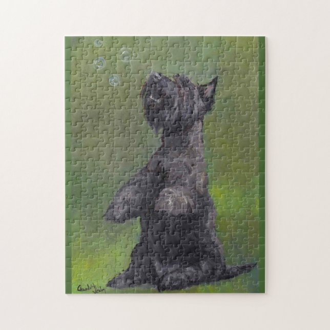 Les écossais Terrier veulent le puzzle d'art de (Vertical)