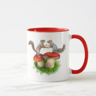 Les écureuils dansent sur la Mug des champignons r