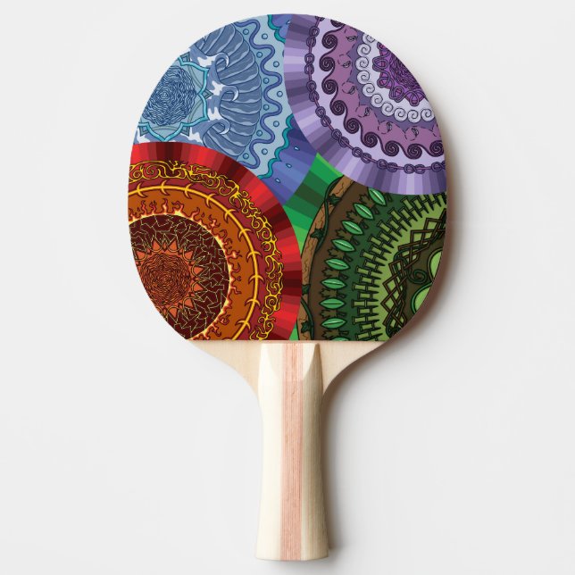 Les éléments Mandalas Raquette de Ping Pong (Devant)