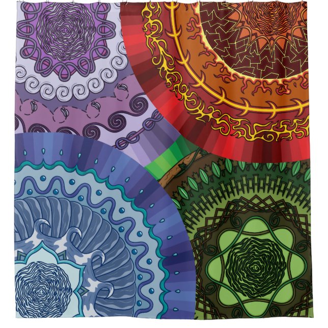 Les éléments rideau de douche (Devant)