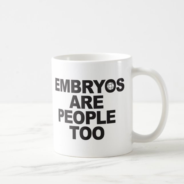 Les embryons sont des tasses de personnes trop (Droite)