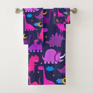 Les Enfants Dinosaures De Nuit Filles Pink Purple