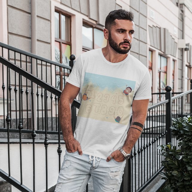 Les Enfants Écrivent Des Numéros Dans Le T-Shirt S (Créateur téléchargé)