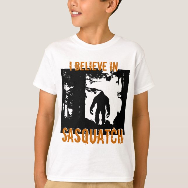 Les enfants I croient au T-shirt de Sasquatch (Devant)