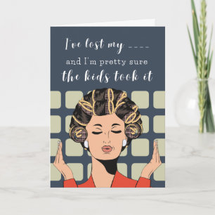 Les enfants l’ont pris - Carte de fête des mères a