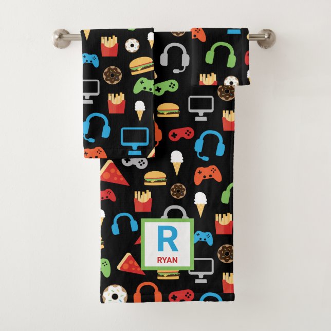 Les enfants ont personnalisé le motif de Gamer de (En situation)