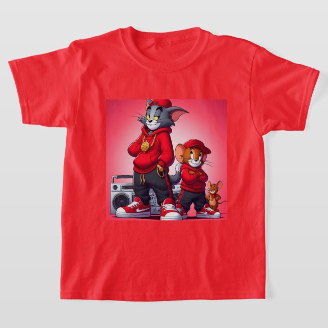 Les enfants tom et Jerry T-Shirt (Poser)