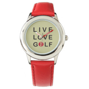Les enfants vivent montre de golf d'amour