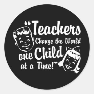 Les enseignants changent Stickers Mondiaux