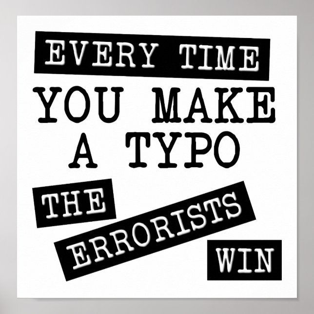 Les Erroristes Gagnent Affiche Drôle (Devant)