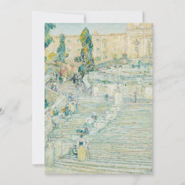 Les Escaliers Espagnols, Rome | Childe Hassam (Devant)