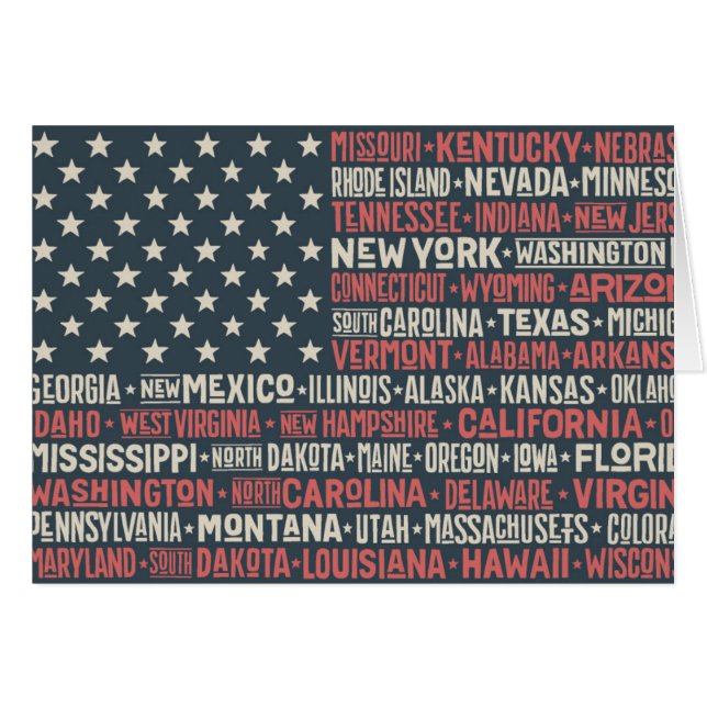 Les Etats-Unis d'Amérique |States et capitaux (Devant horizontal)