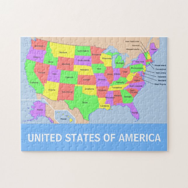 Les Etats-Unis tracent le puzzle de photo (Horizontal)